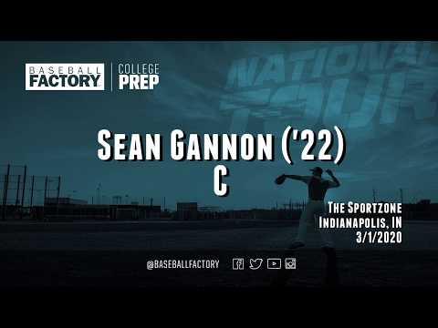 Video of 2022 Catcher Sean Gannon Baseball Factory Skills Video