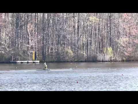 Video of Miya rowing a single
