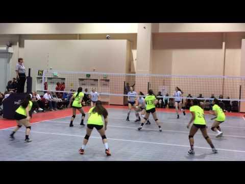 Video of Halle Neumann #22 NCVC 16-1 Setting at Far Westerns 2017