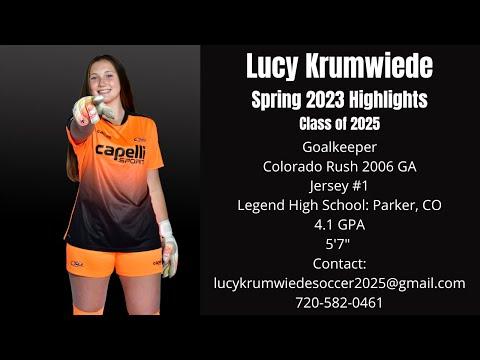 Video of Lucy Krumwiede (2025, GK) Spring 2023 Highlights