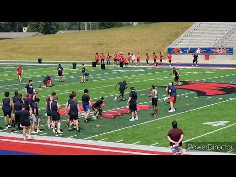 Video of Mekhi Forward LB 2024 Saginaw Valley State University Prospect Camp 6-4-23