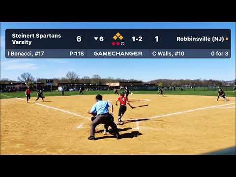 Video of 2 Out, 2 Strike, Base Clearing Hit Against Steinert 4-15-22  Caroline Walls 2024