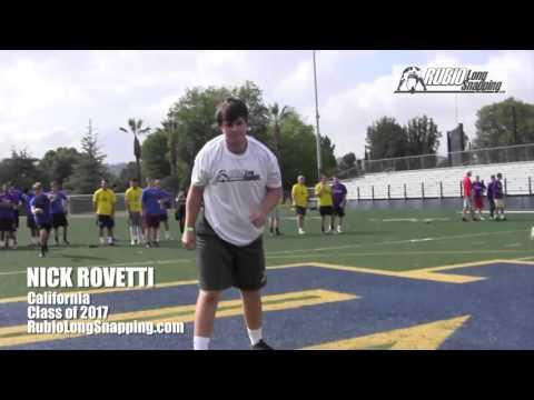 Video of Nick Rovetti - Long Snapper V2