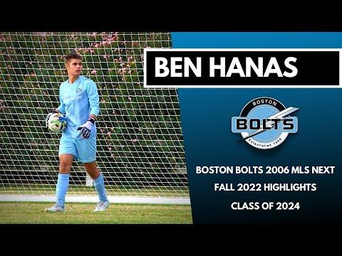 Video of Ben Hanas | Boston Bolts | Fall 2022 Highlights