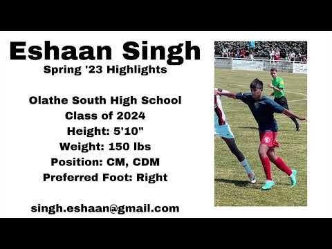 Video of Eshaan Singh: Spring 2023 Highlights