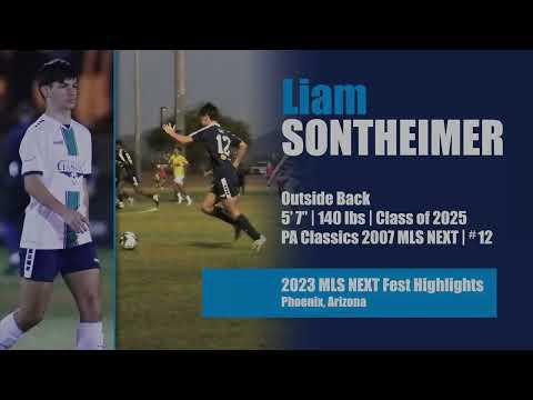 Video of LIAM SONTHEIMER | MLS NEXT FEST 2023 HIGHLIGHTS