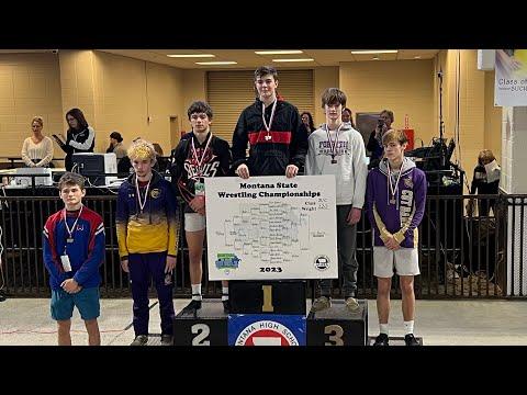 Video of 2023 120lbs B/C State Finals Cole Rogers vs Gavin Nedens