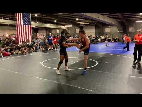 Video of Jude Blk 2 piece wrestled up 138 vs KY St finalist