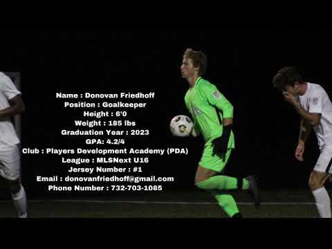 Video of Donovan Friedhoff 2020-2021 Highlights