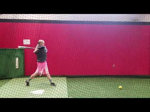 Video of Madi hitting
