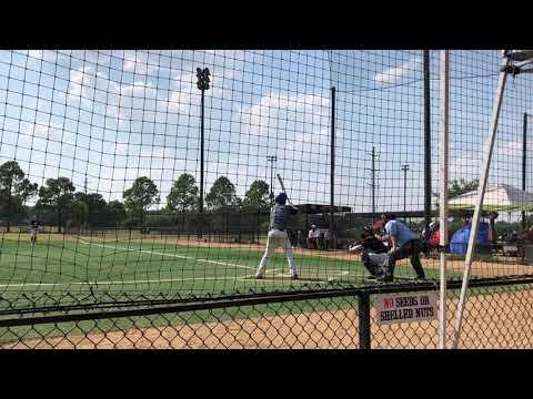 Video of 2 RBI Hard Hit Single