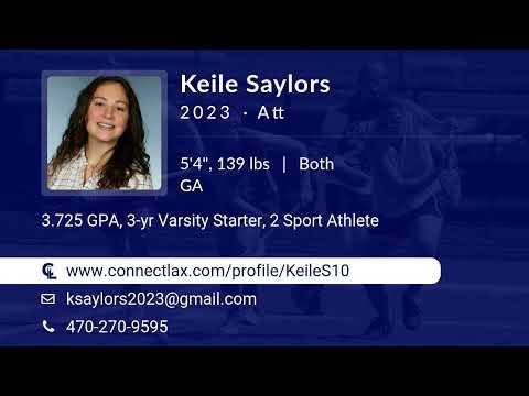 Video of Keile Saylors 2023 Attack - IWLCA SE Cup 2021 Highlights