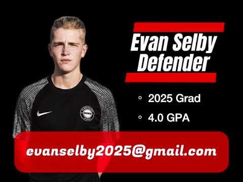 Video of Evan Selby Soccer Highlights July to Nov 2023
