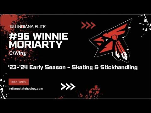 Video of #96 Winnie Moriarty - 14U Indiana Elite (Skating & Stickhandling highlights early '23-'24)