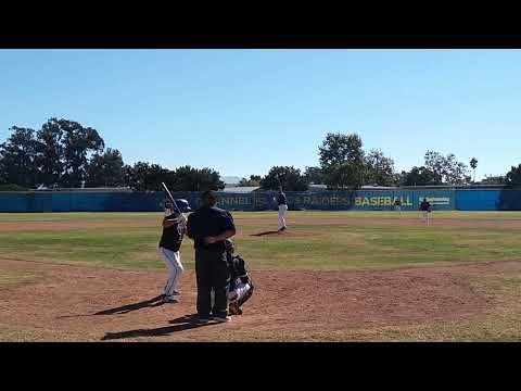 Video of First pitch swing & base hit, 10/28/23, CIHS vs Braves
