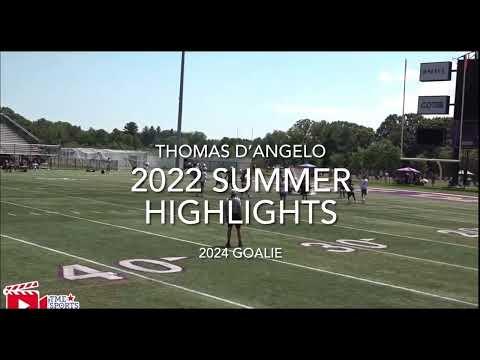 Video of Thomas D'Angelo (Class of 2024) 2022 Summer Goalie Highlights