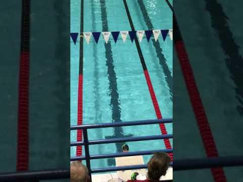 Video of Faith Sill; 2019 YMCA State; 400 medley relay lead-off