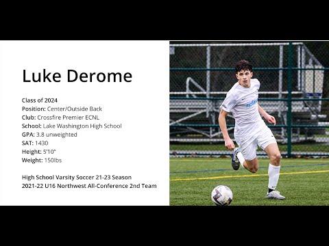 Video of Luke Derome | Center Back | Highlights Spring 2023