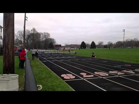 Video of Noah Caudy 110 meter hurdles 4-26-16 14.04