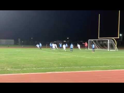 Video of Putting away a ball inside the goalie box. 