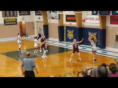 Video of Baylee 2-5-19 High game of 34 points/5threes #defense