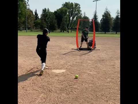 Video of hitting front toss 