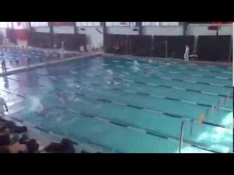 Video of 100 fly blue suit lane 6 3rd closest to camera