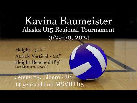 Video of Alaska U15 Regional Tournament 3/29-30, 2024
