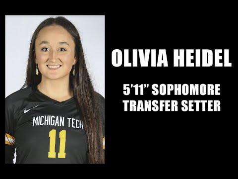 Video of Olivia Heidel: 5'11" Sophomore Transfer Setter from NCAA D2 Michigan Technological University