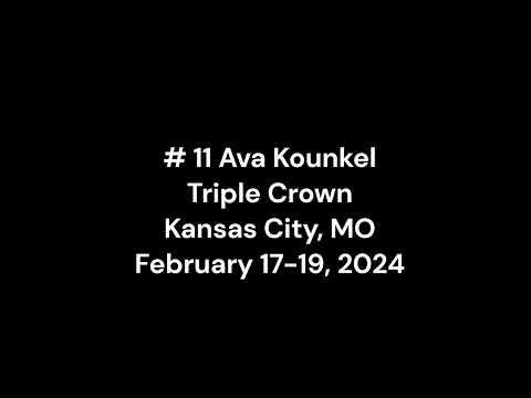 Video of Ava Kounkel - Triple Crown 2024