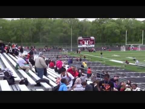 Video of 100m H Hurdles- Regional- Center lane- Red Jersey 