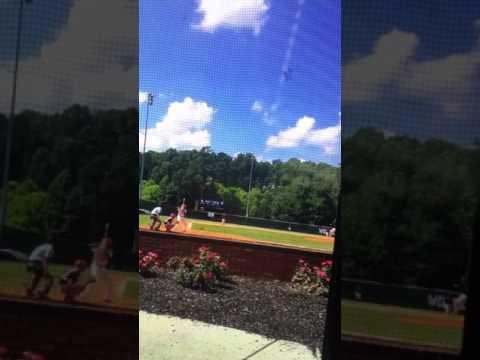 Video of Right center gap single during Triple Crown