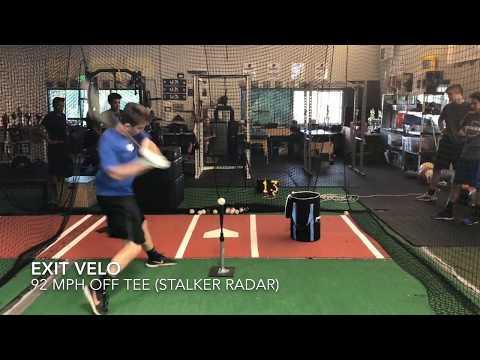 Video of Exit Velocity Off tee (92 mph)