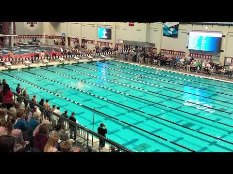 Video of Boys 200 Back B Final | 2019 Southern Zone Sectionals (Carson Brockette lane 7, second from the top) 