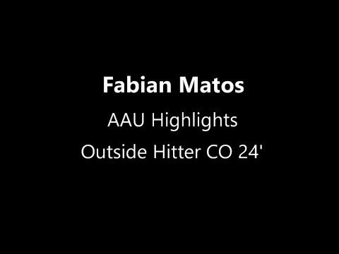 Video of Fabian Matos | AAU Highlights | 6'3 Outside Hiter CO 24'