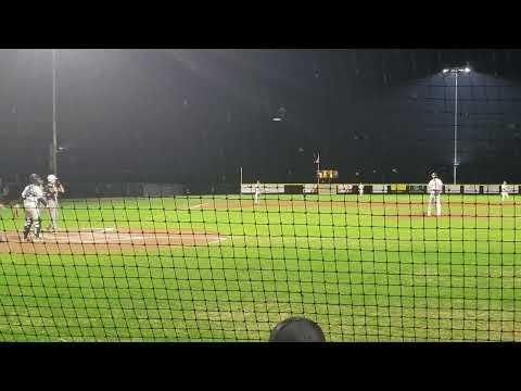 Video of 3 pitch strike-out Varsity Game