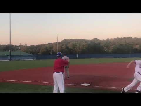 Video of Caleb Jenkins 2021 RHP/MIF/C shows hustle with Triple