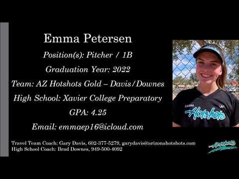 Video of Emma Petersen Softball Skills Video