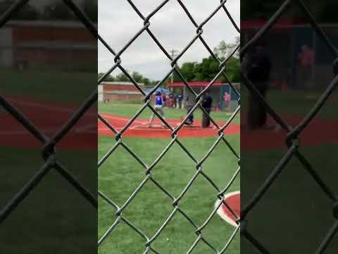 Video of Left field double