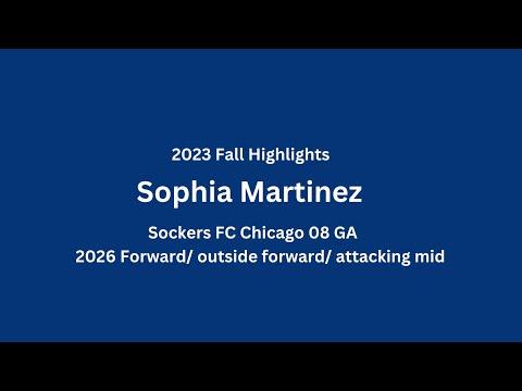 Video of Sophia Martinez 2023 Fall Highlights 