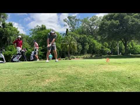 Video of University of Florida Open Tee shots and swing routine