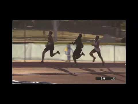 Video of 200m soph year, lane 5 