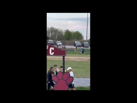 Video of 4x100 Meter Split. In black uniform. 