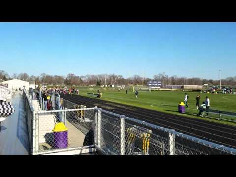 Video of Vito Guerrero 100m Dash in lane 4 finish 1st with a PR time of 10.80 at Hononegah High School Roscoe IL.