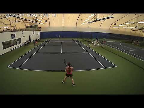 Video of Penelope Giammarco Match Play vs 8+ UTR Male