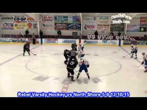 Video of Rebel Varsity Hockey vs North Shore 5-9 12/10/15