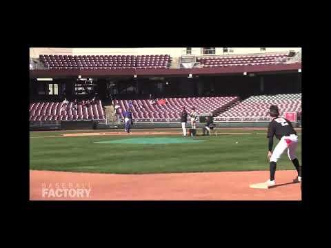 Video of Baseball Factory Showcase. Hitting/Poptime/Receiving/Blocking