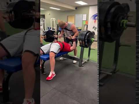 Video of Caden Mulhollon - 400 lb Bench - School Record