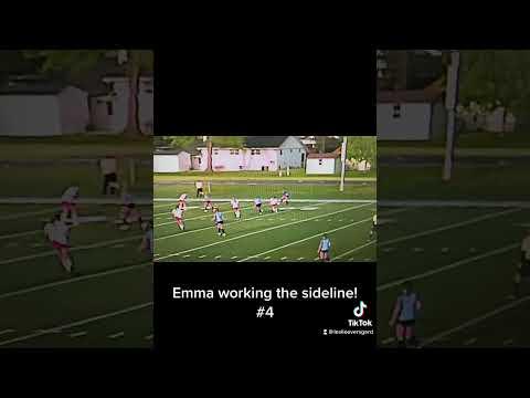 Video of Emma working sideline