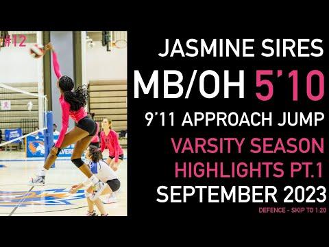 Video of Jasmine Sires | 2024 MB/OH | All September 2023 Varsity Highlights